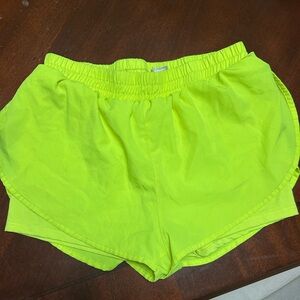 SHEIN Neon Lime Athletic Shorts